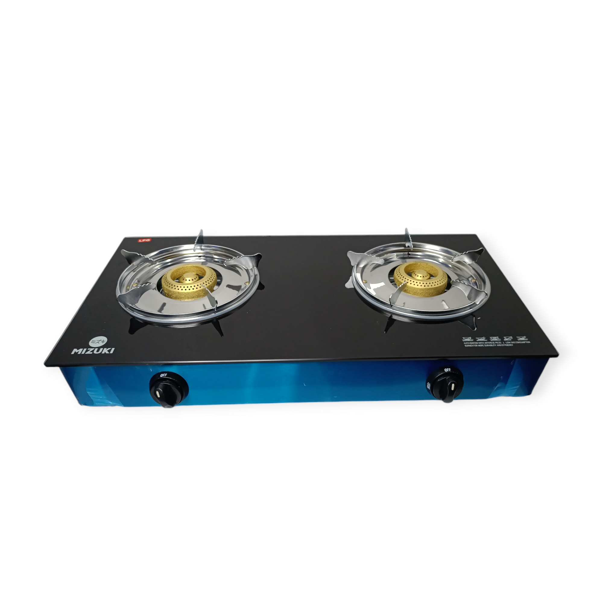 MIZUKU GLASS TOP GAS STOVE -DOUBLE HONEYCOMB BURNER (MG -405A-DH-)