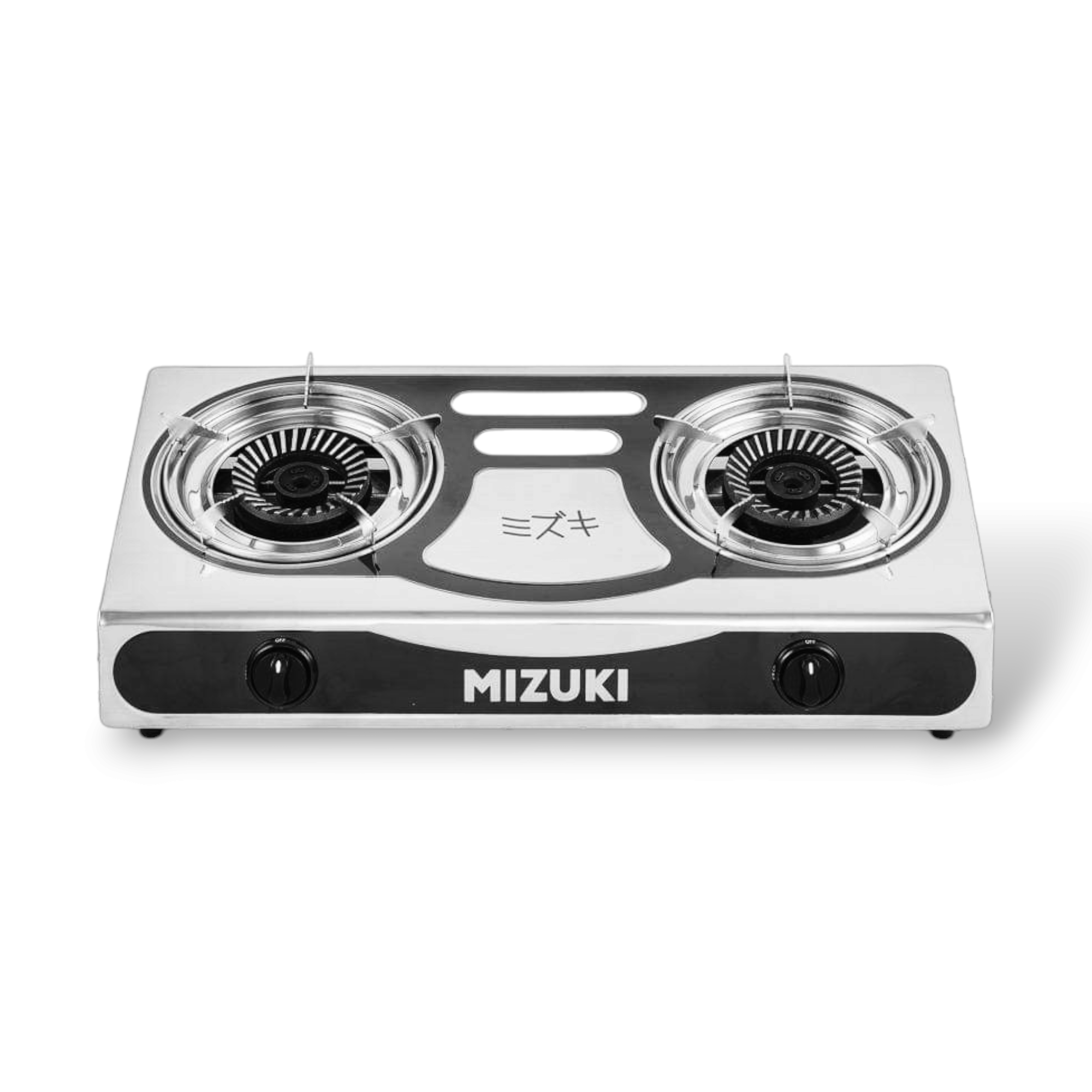 MIZUKU STAINLESS STEEL GAS STOVE - DOUBLE BURNER (MG-645-DH)
