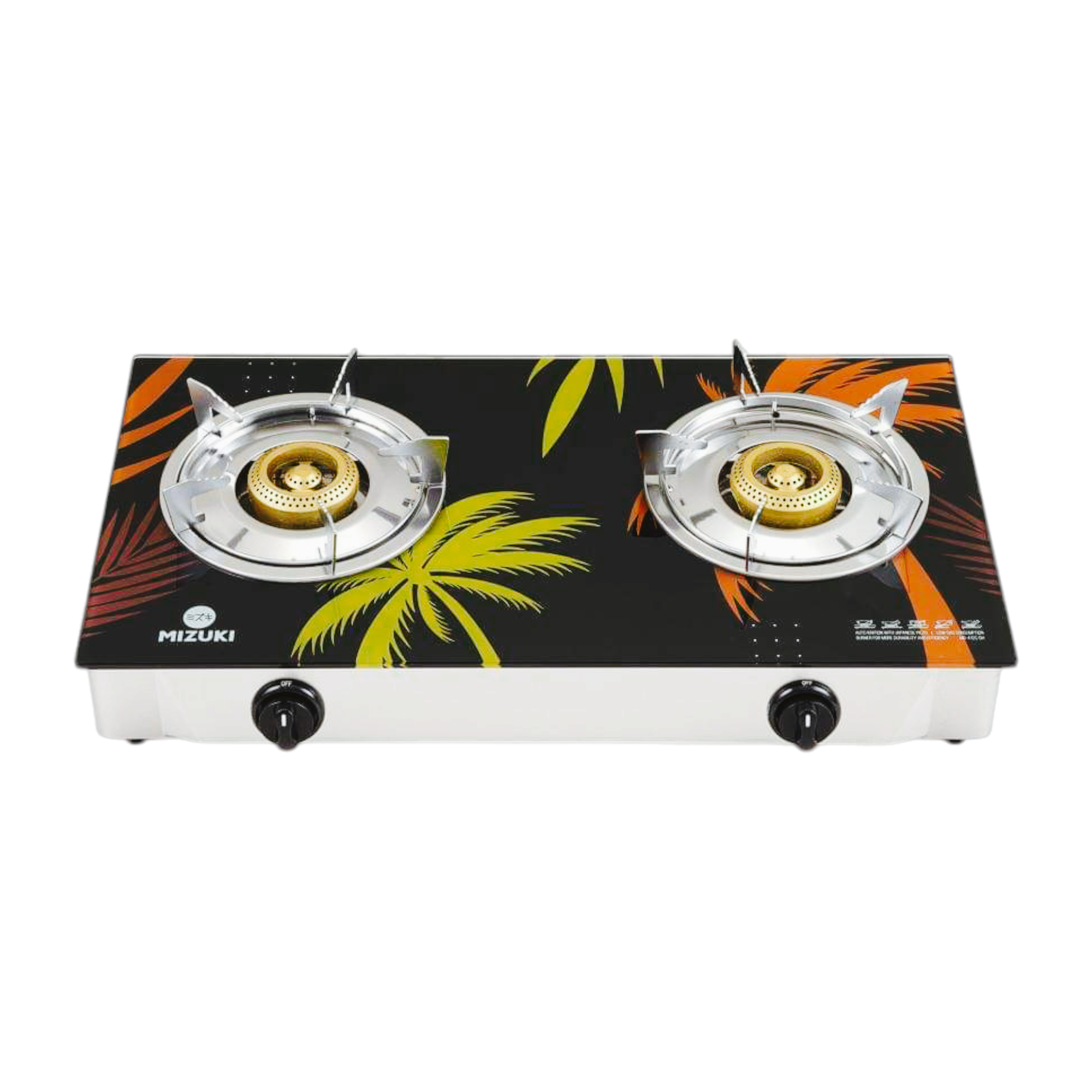 MIZUKU GLASS TOP GAS STOVE -DOUBLE HONEYCOMB BURNER (MG -412C-DH)