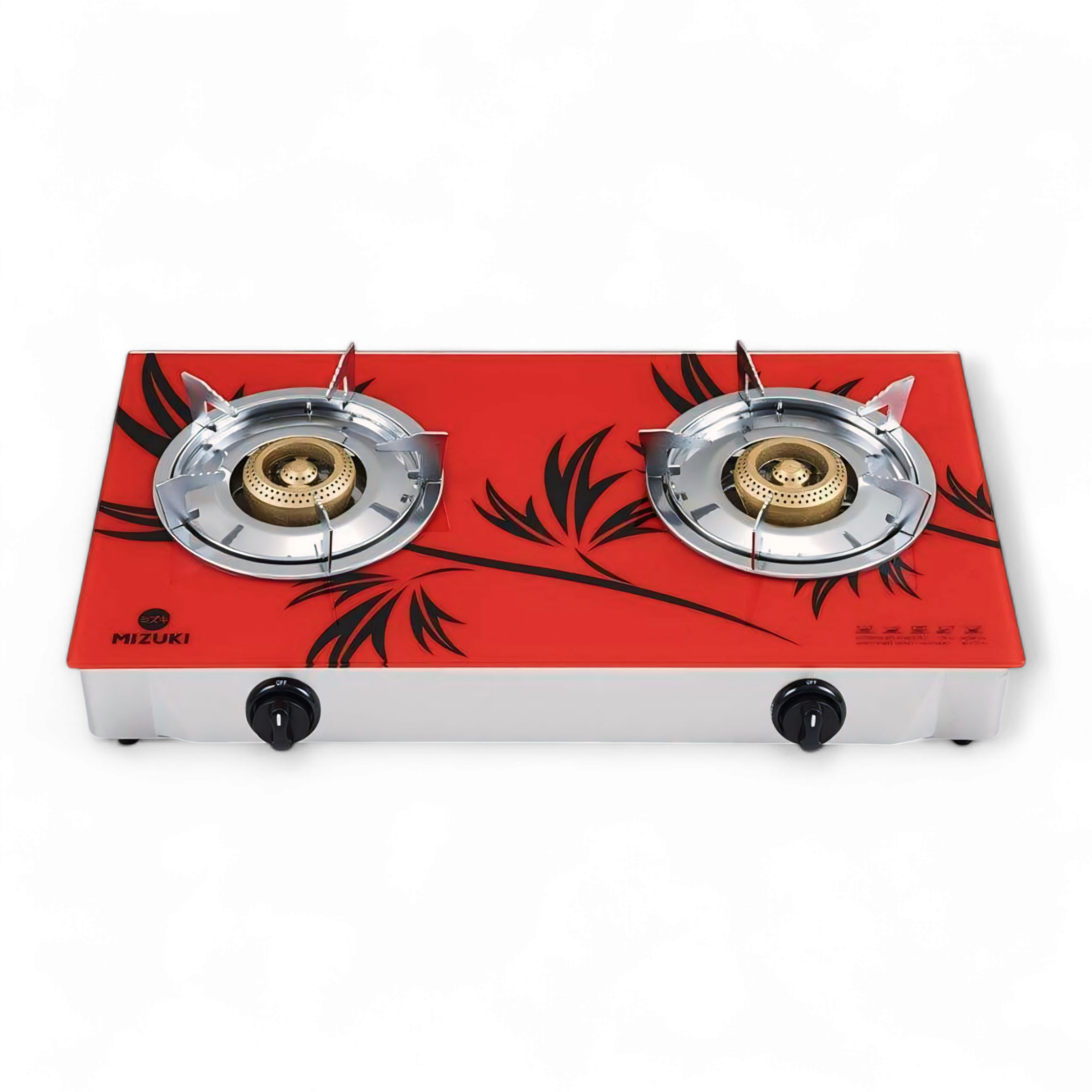 MIZUKU GLASS TOP GAS STOVE -DOUBLE HONEYCOMB BURNER (MG -412B-DH)
